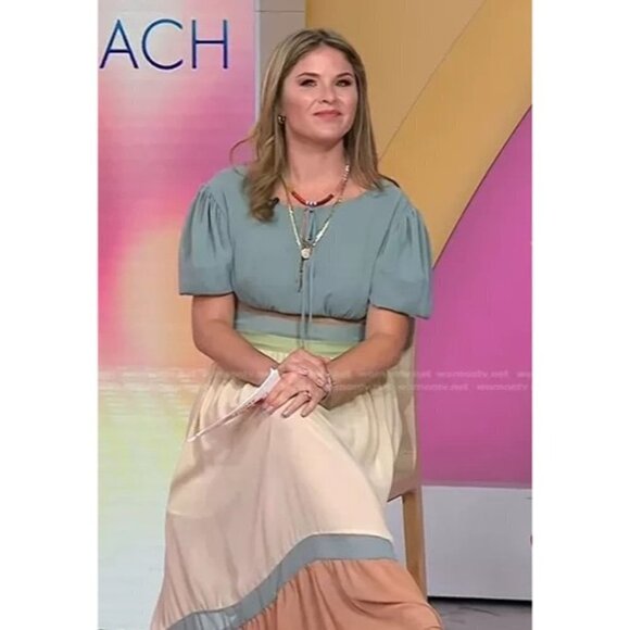 Pamela Love x RTR Colorblock Midi Dress in Multicolored Medium Womens - Picture 15 of 16